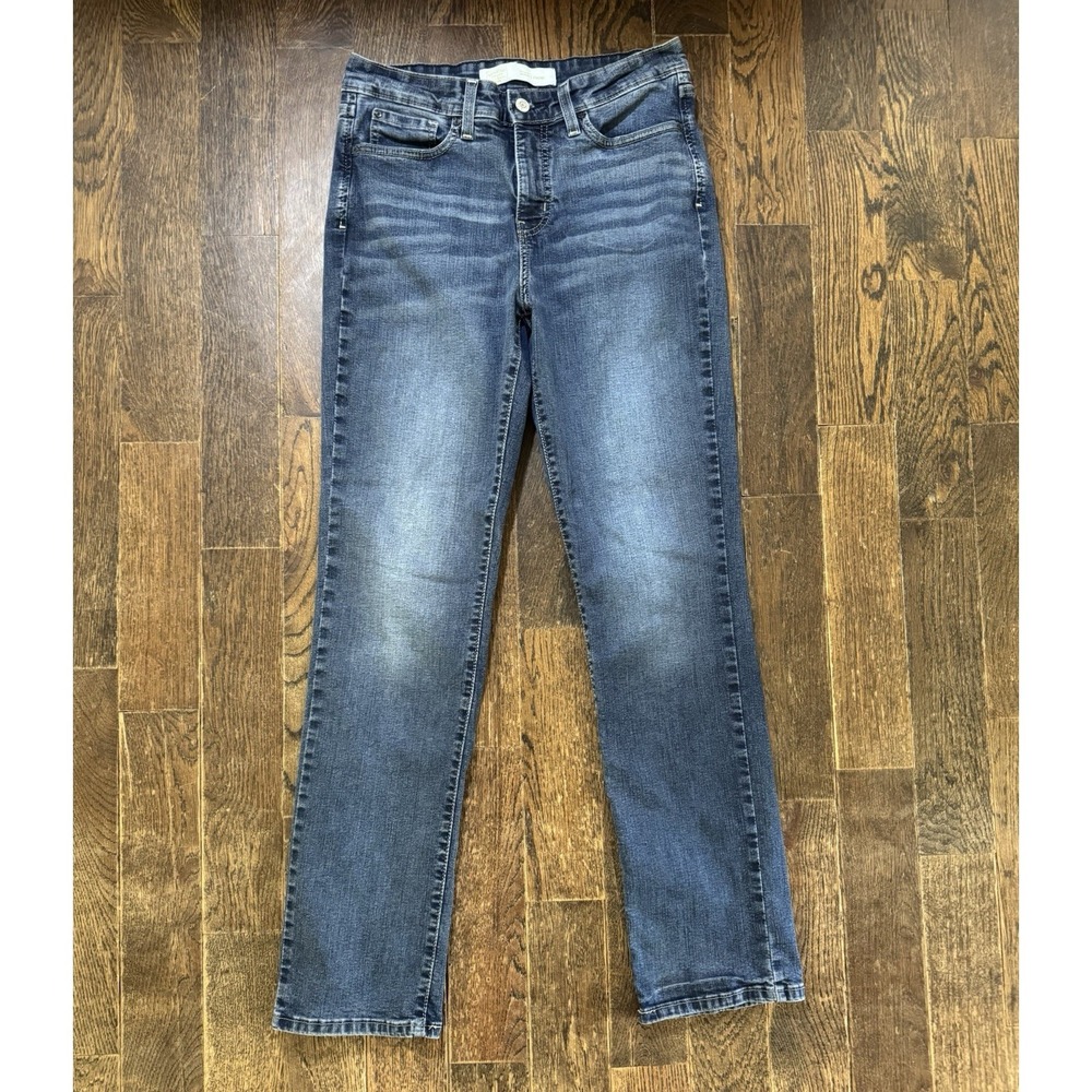 Levi Strauss Signature Gold Shaping Straight Jeans Womens 8M Blue Excellent